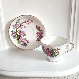 Vintage Colclough Fine Bone China Cup and Saucer Made in England